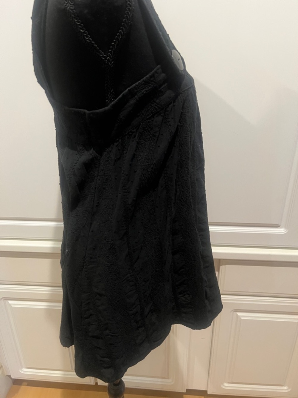 Black Button-Strap Top - Picture 5 of 7